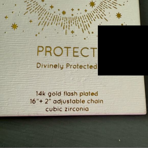 Unwritten Divinely Protected 14K Gold Flash Plated Necklace NEW - Picture 4 of 4